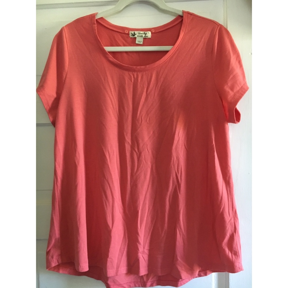 Salmon-colored shirt